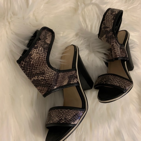 Beau and Ashe snakeskin print chunky heel - Picture 10 of 12